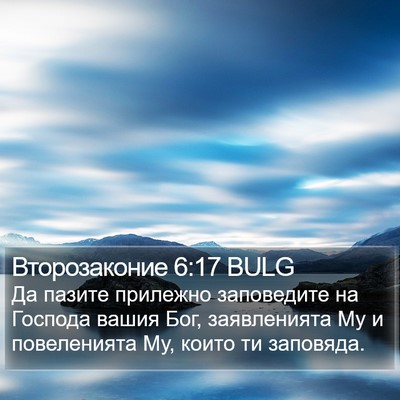 Второзаконие 6:17 BULG Bible Verse Image