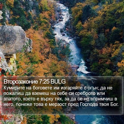 Второзаконие 7:25 BULG Bible Verse Image