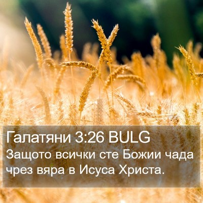Галатяни 3:26 BULG Bible Verse Image