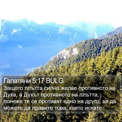 Галатяни 5:17 BULG Bible Verse Image