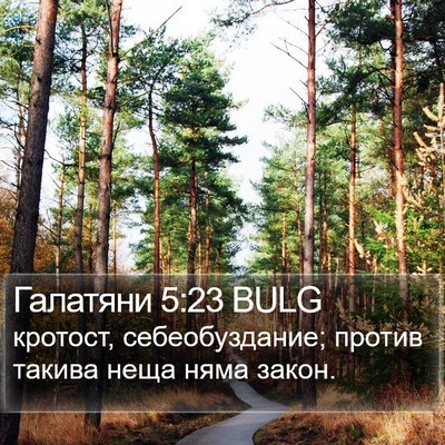 Галатяни 5:23 BULG Bible Verse Image