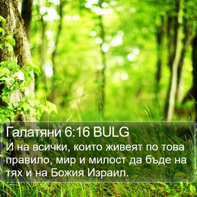 Галатяни 6:16 BULG Bible Verse Image