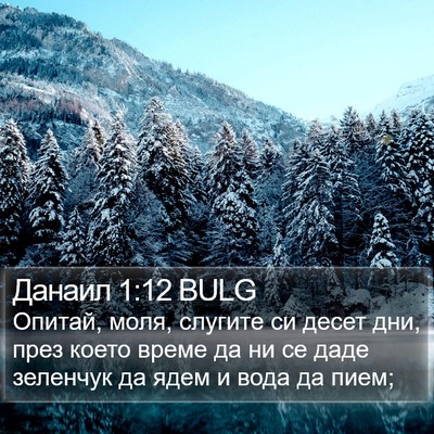 Данаил 1:12 BULG Bible Verse Image