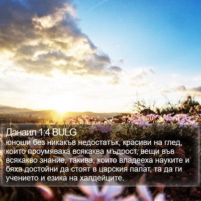 Данаил 1:4 BULG Bible Verse Image