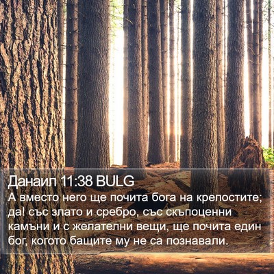 Данаил 11:38 BULG Bible Verse Image