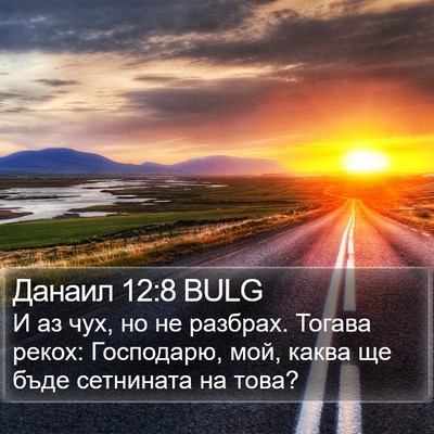 Данаил 12:8 BULG Bible Verse Image