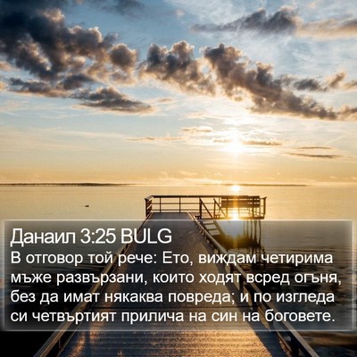 Данаил 3:25 BULG Bible Verse Image