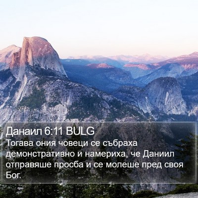 Данаил 6:11 BULG Bible Verse Image