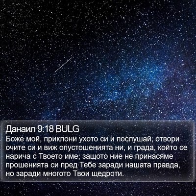 Данаил 9:18 BULG Bible Verse Image