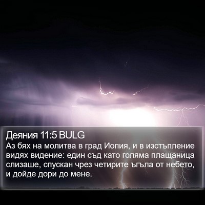 Деяния 11:5 BULG Bible Verse Image