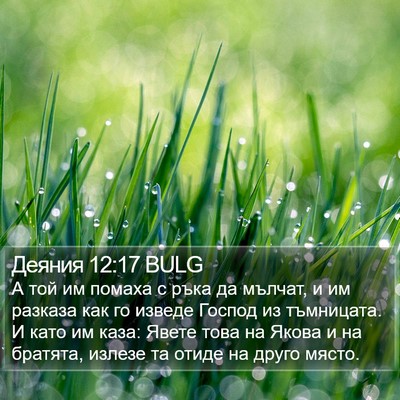 Деяния 12:17 BULG Bible Verse Image