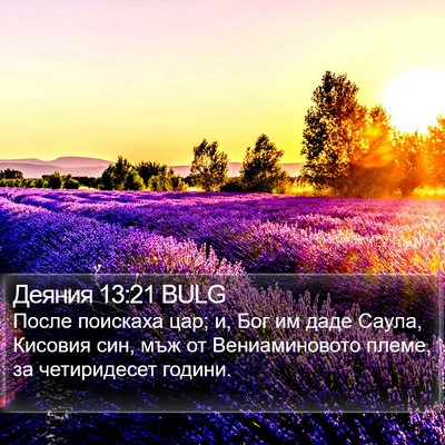 Деяния 13:21 BULG Bible Verse Image