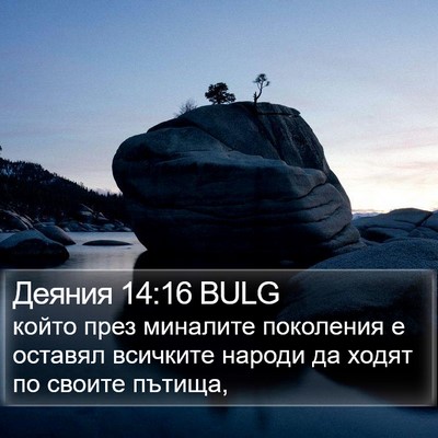 Деяния 14:16 BULG Bible Verse Image