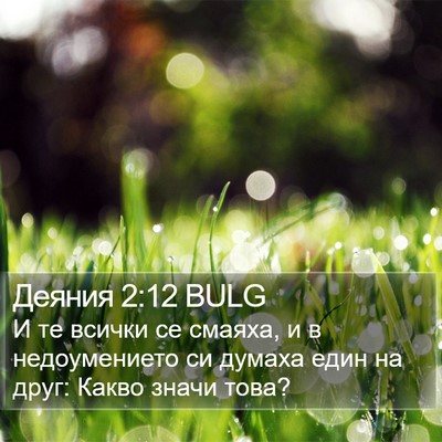 Деяния 2:12 BULG Bible Verse Image