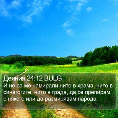 Деяния 24:12 BULG Bible Verse Image