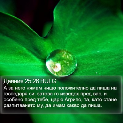 Деяния 25:26 BULG Bible Verse Image