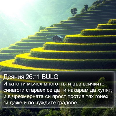 Деяния 26:11 BULG Bible Verse Image