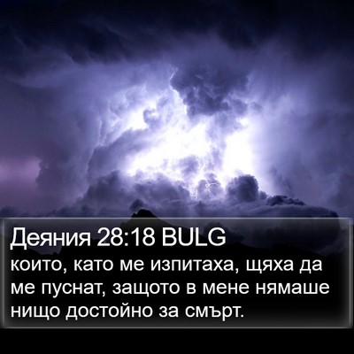 Деяния 28:18 BULG Bible Verse Image