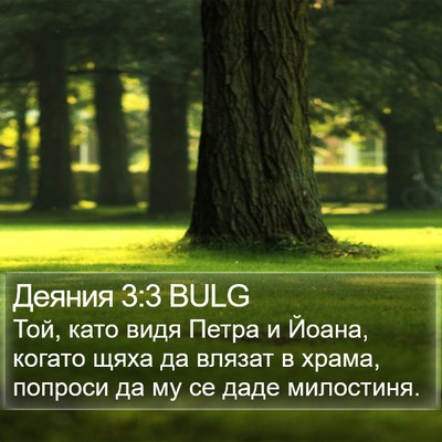 Деяния 3:3 BULG Bible Verse Image