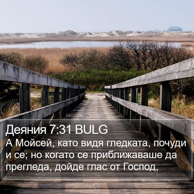 Деяния 7:31 BULG Bible Verse Image