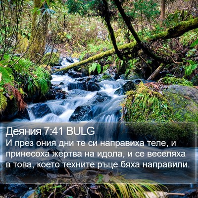 Деяния 7:41 BULG Bible Verse Image