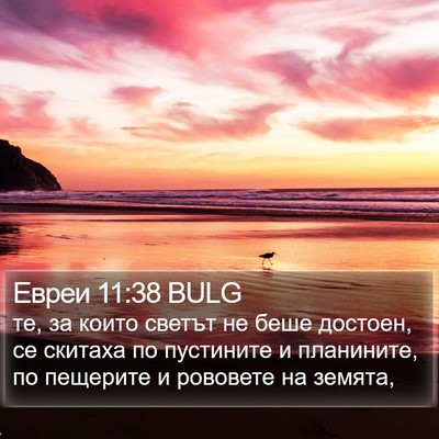 Евреи 11:38 BULG Bible Verse Image