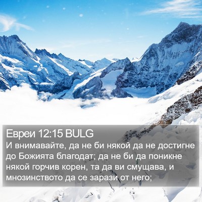 Евреи 12:15 BULG Bible Verse Image