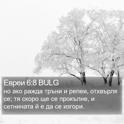 Евреи 6:8 BULG Bible Verse Image