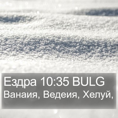 Ездра 10:35 BULG Bible Verse Image