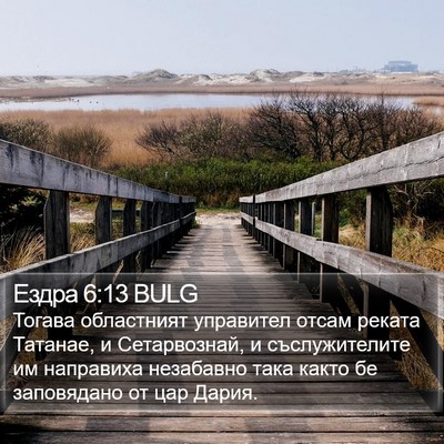 Ездра 6:13 BULG Bible Verse Image