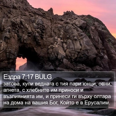 Ездра 7:17 BULG Bible Verse Image
