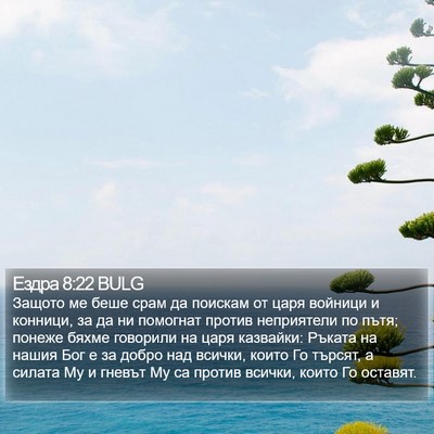 Ездра 8:22 BULG Bible Verse Image
