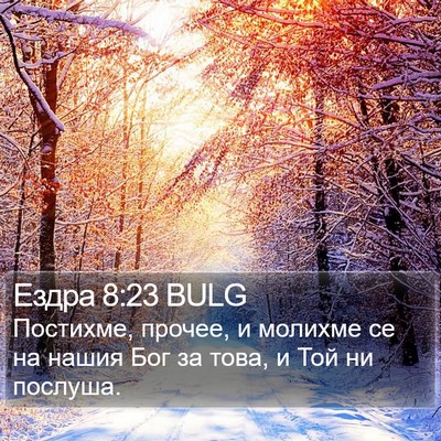 Ездра 8:23 BULG Bible Verse Image