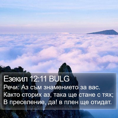 Езекил 12:11 BULG Bible Verse Image