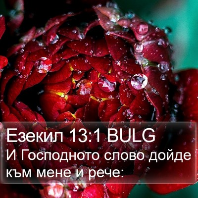 Езекил 13:1 BULG Bible Verse Image