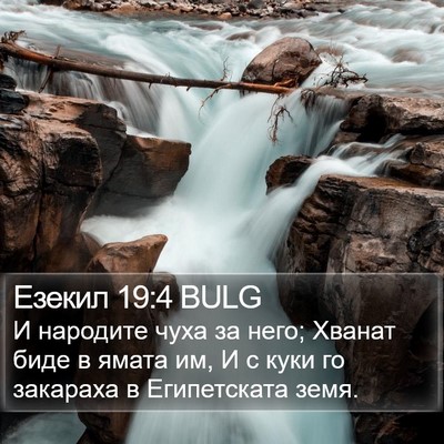 Езекил 19:4 BULG Bible Verse Image