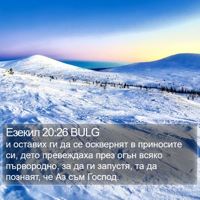Езекил 20:26 BULG Bible Verse Image