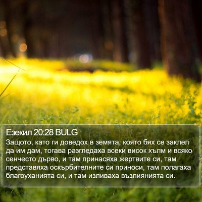 Езекил 20:28 BULG Bible Verse Image