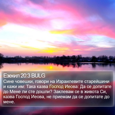 Езекил 20:3 BULG Bible Verse Image