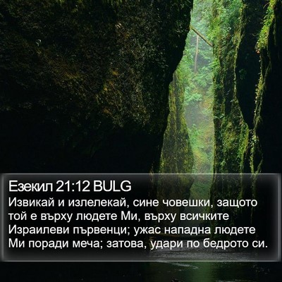 Езекил 21:12 BULG Bible Verse Image