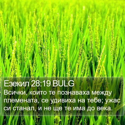 Езекил 28:19 BULG Bible Verse Image