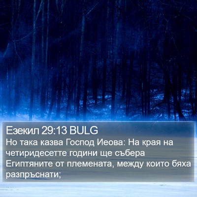 Езекил 29:13 BULG Bible Verse Image