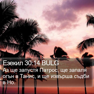 Езекил 30:14 BULG Bible Verse Image