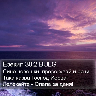 Езекил 30:2 BULG Bible Verse Image
