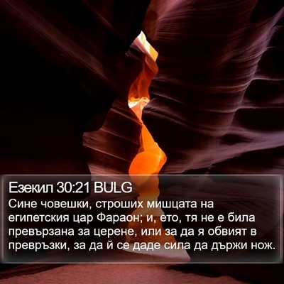 Езекил 30:21 BULG Bible Verse Image