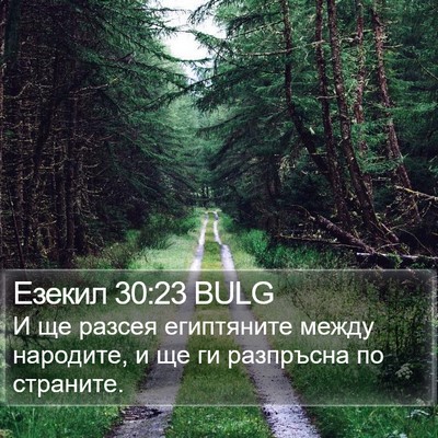 Езекил 30:23 BULG Bible Verse Image