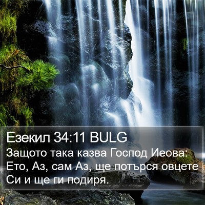 Езекил 34:11 BULG Bible Verse Image