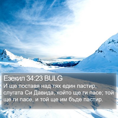 Езекил 34:23 BULG Bible Verse Image