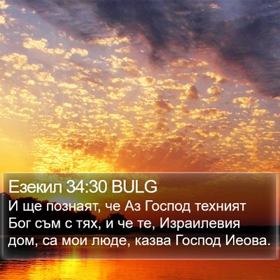 Езекил 34:30 BULG Bible Verse Image
