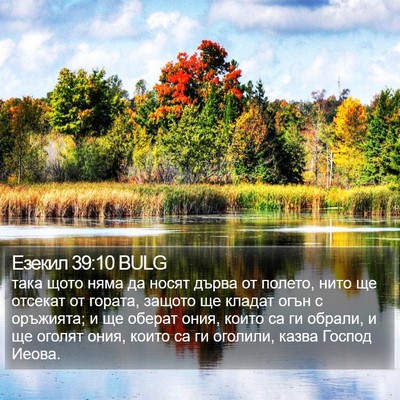 Езекил 39:10 BULG Bible Verse Image